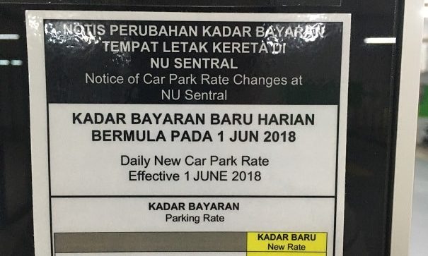 Rate Parking di KL Sentral Murah ?